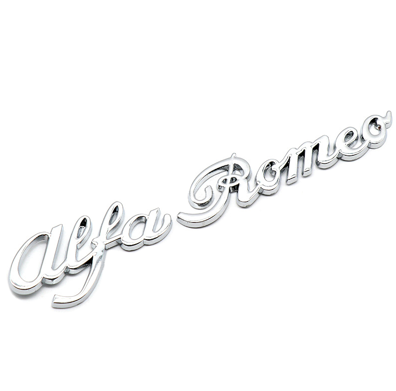 Alfa Romeo Rear Side Fender Emblem Trunk Boot Back Badge Sticker Logo Silver
