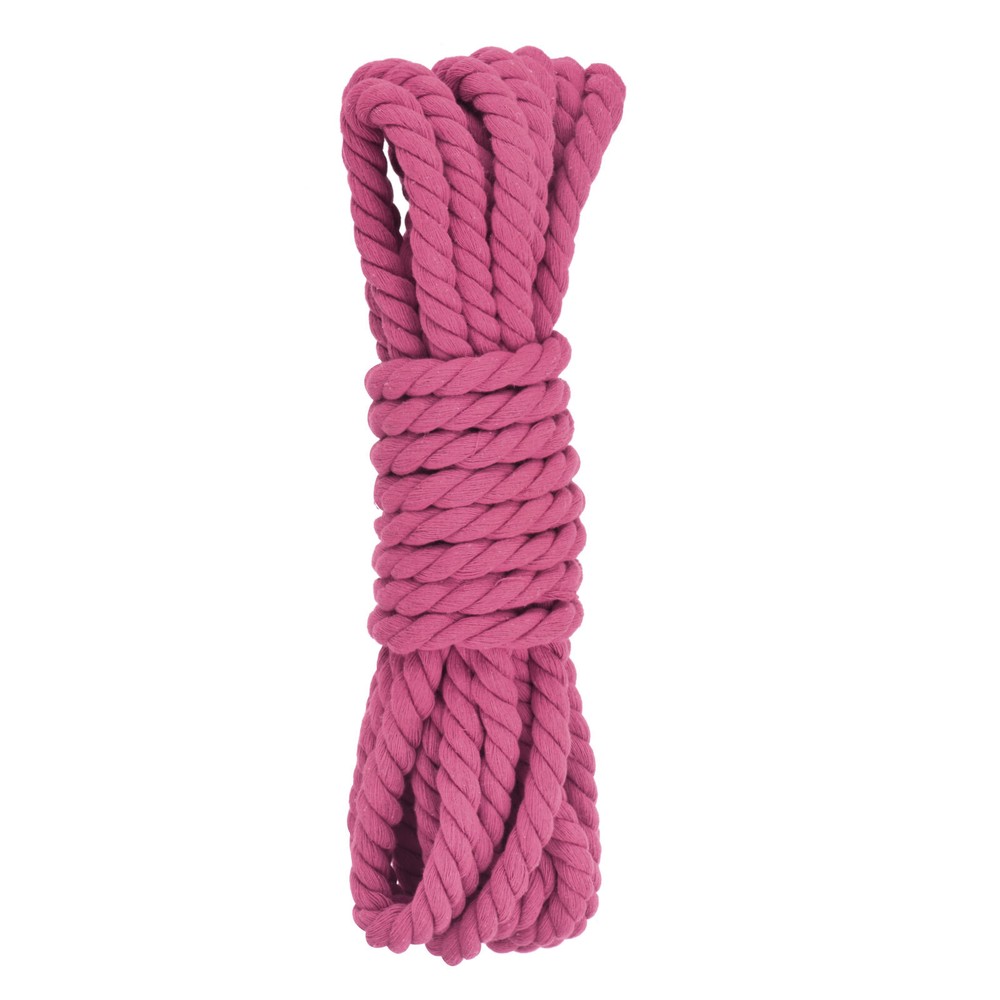 0.5 Inch 25 Feet Macrame Cord, Cotton Cord Rope String - Hot Pink