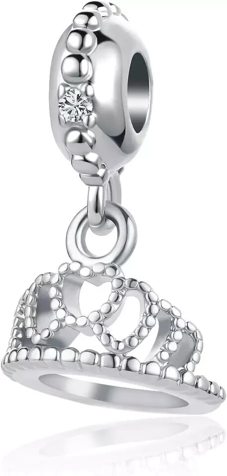 Pandora Silver Princess Crown Charm Bracelet Perfect Birthday Gift
