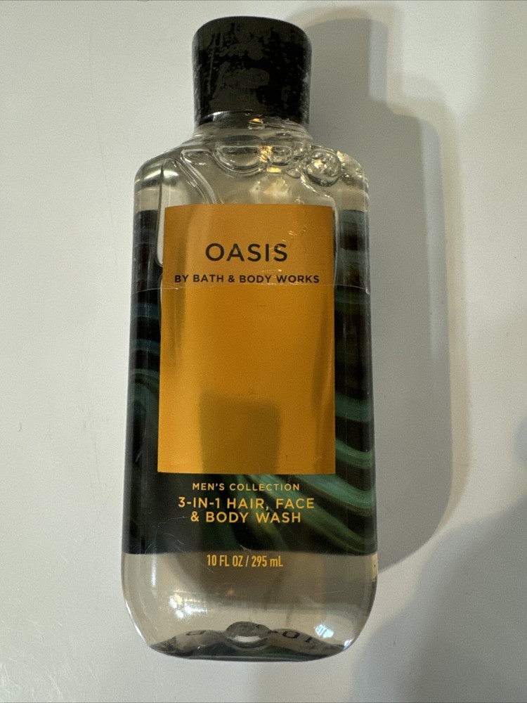 Bath and Body works Men's OASIS 3-IN-1 Hair Face Body Wash shower gel 10oz