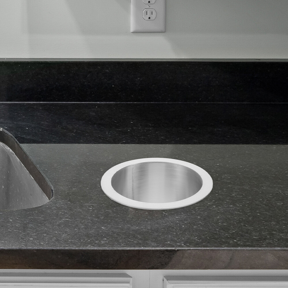 Countertop Trash Can Lid Stainless Steel Round Metal Trash Can Lid Small