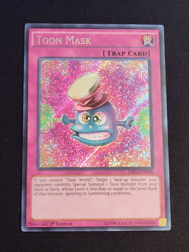 Toon Mask - DRL2-EN028 - Secret Rare 1st Edition NM Yugioh