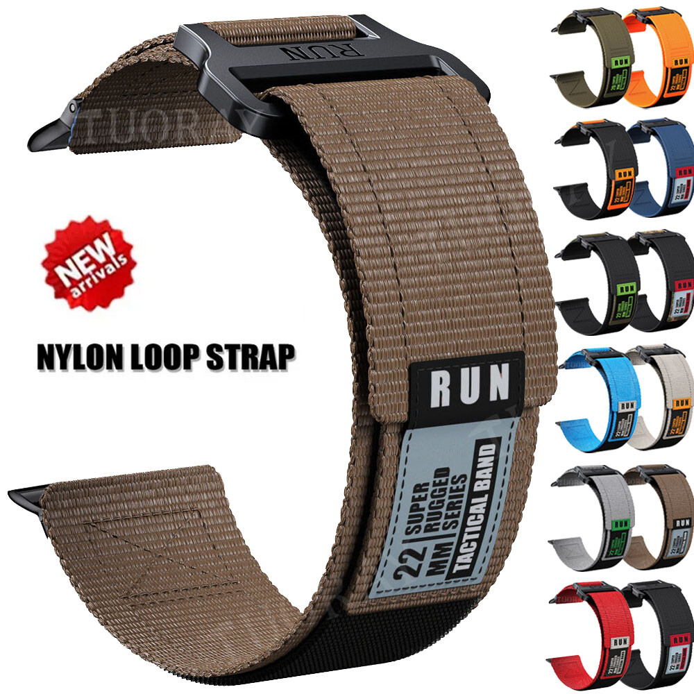 Nylon Loop Watch Band For Apple Watch iWatch Series 10 Ultra 2 SE 9 8 7 6 5 4 3