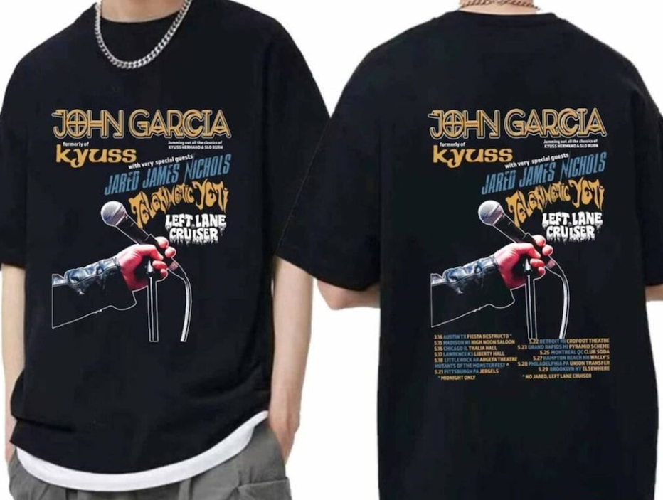 John Garcia 2024 Tour Shirtt Fann Concert tshirt