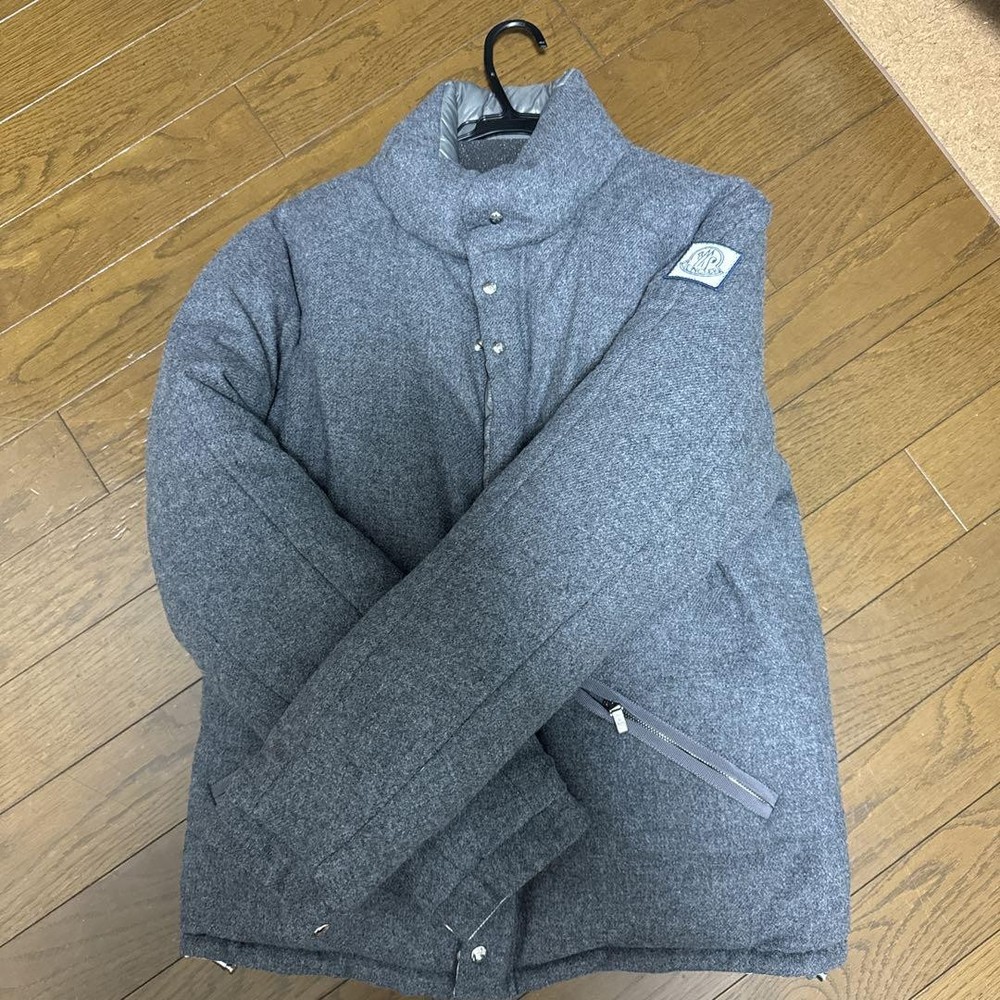 Moncler Gammebleu Wool-Trimmed Down Jacket