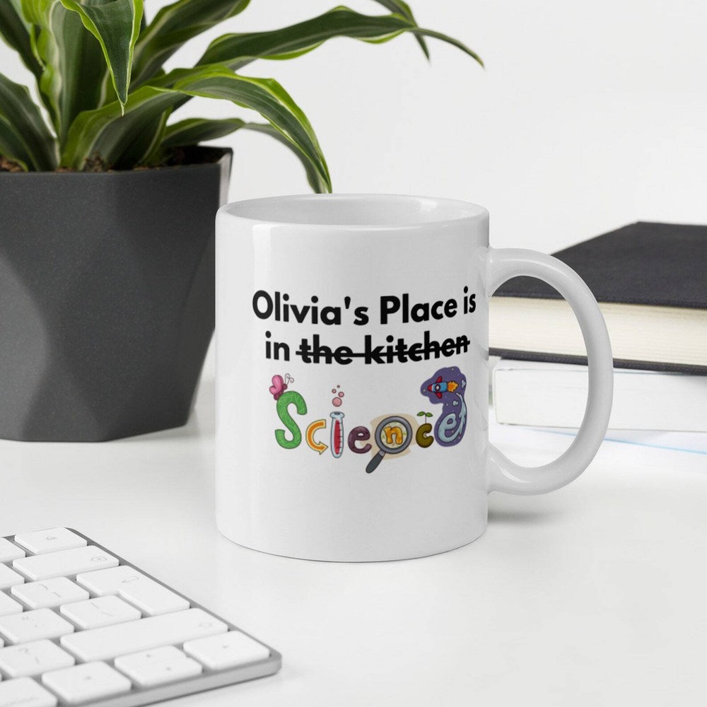 Personalised A Woman S Place Is In Medicine Science Mug Funny Doctor Nursing