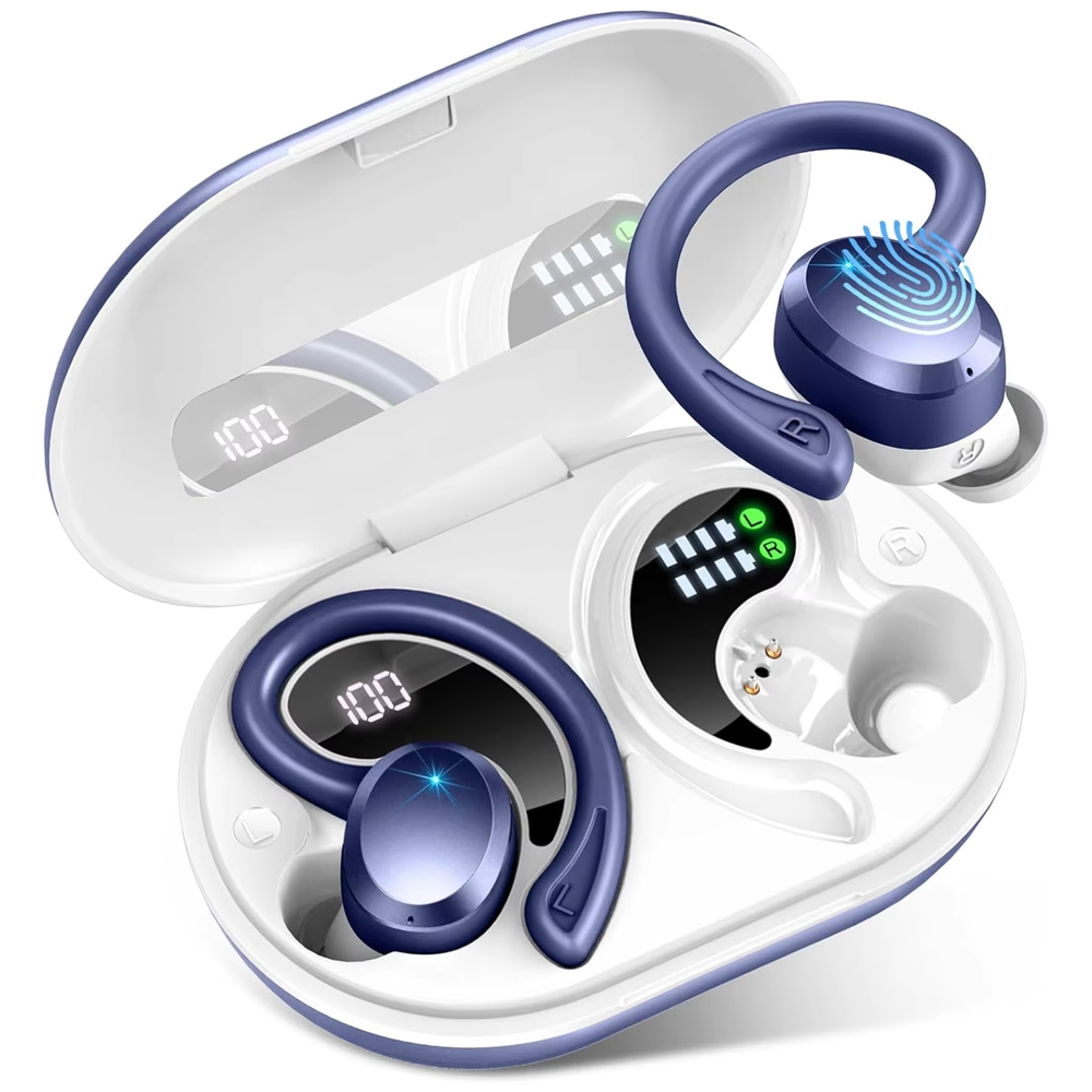 Wireless Bluetooth 5.3 Earbuds with Noise Cancelling Mic and 48H Playtime