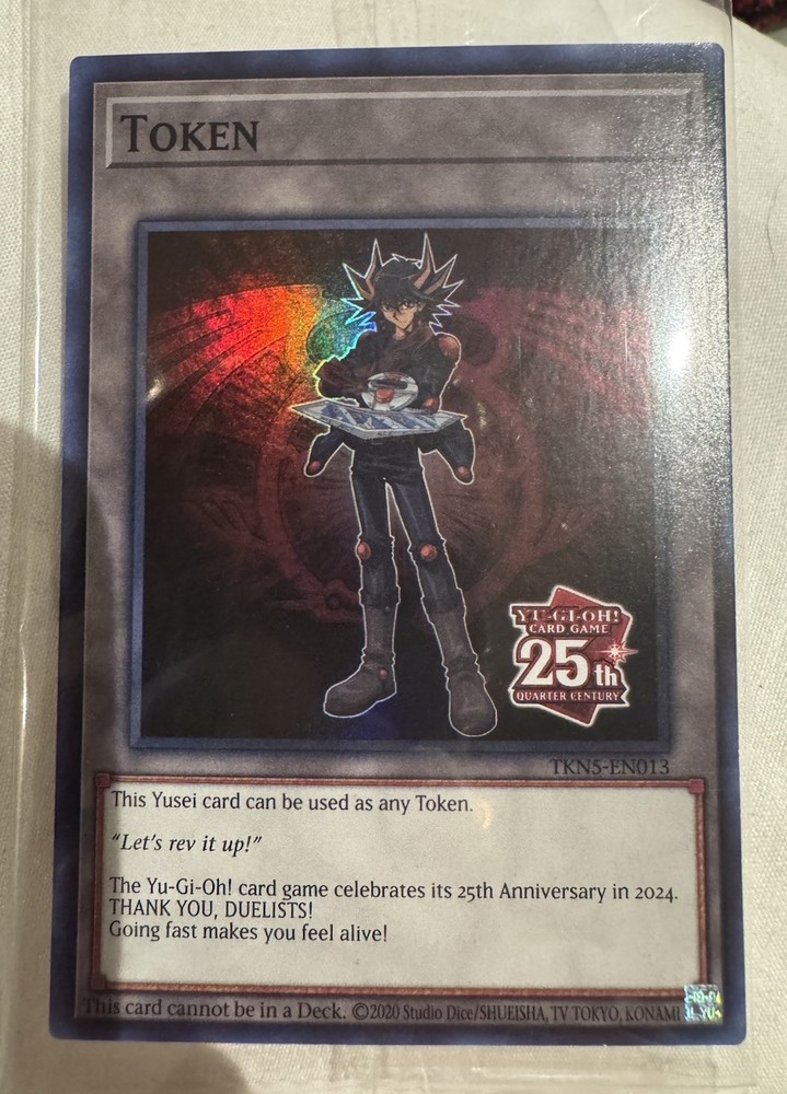 Yugioh Yusei Token TKN5 EN013 Sealed Promo Rage of the Abyss TCG Card