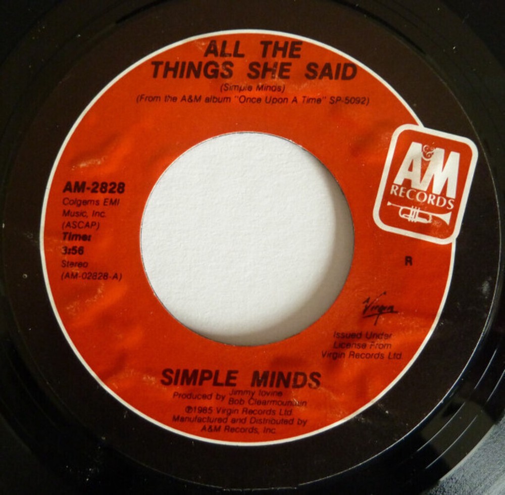 Simple Minds - All The Things She Said (7