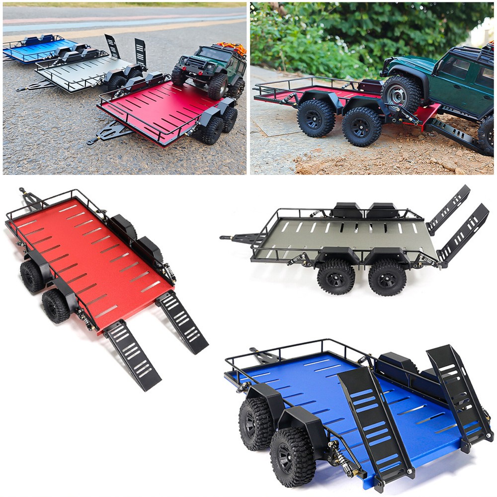 Metal Two Wheeled Small Trailer For Traxxas 1/18 TRX4M RC Upgrade Parts