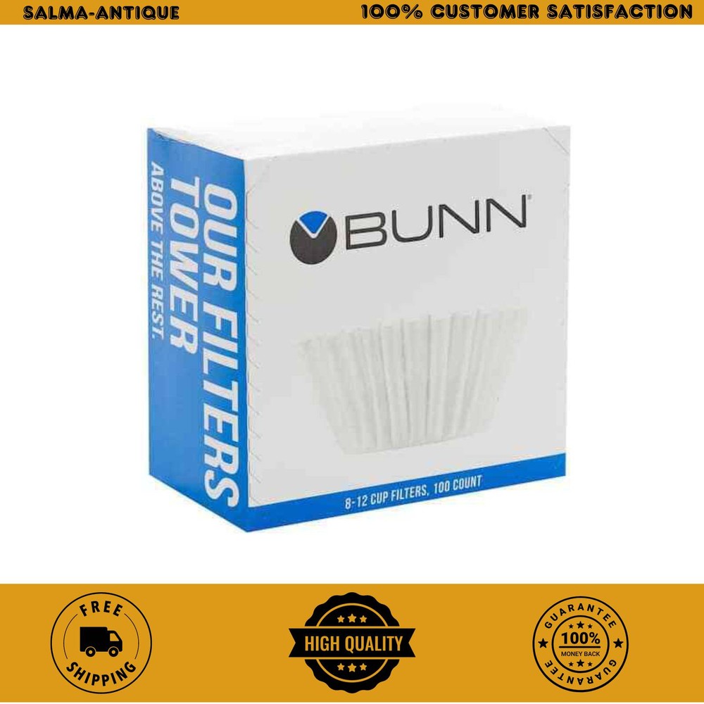 BUNN 8-12 Cup Coffee Filters 6-Pack Heavy Weight 100-Count Case