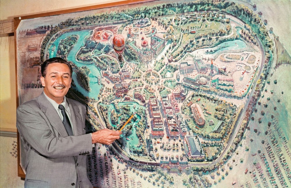 Walt Disney Disneyland 1954 Map Print Poster 13x19 Satin Finish Art