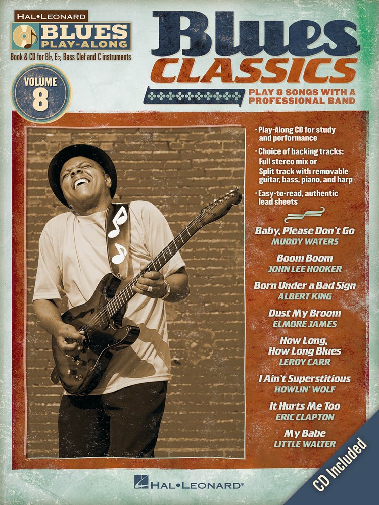 Blues Classics Blues Play-Along Vol 8 Bb Eb C BC Instruments Sheet Music Book CD