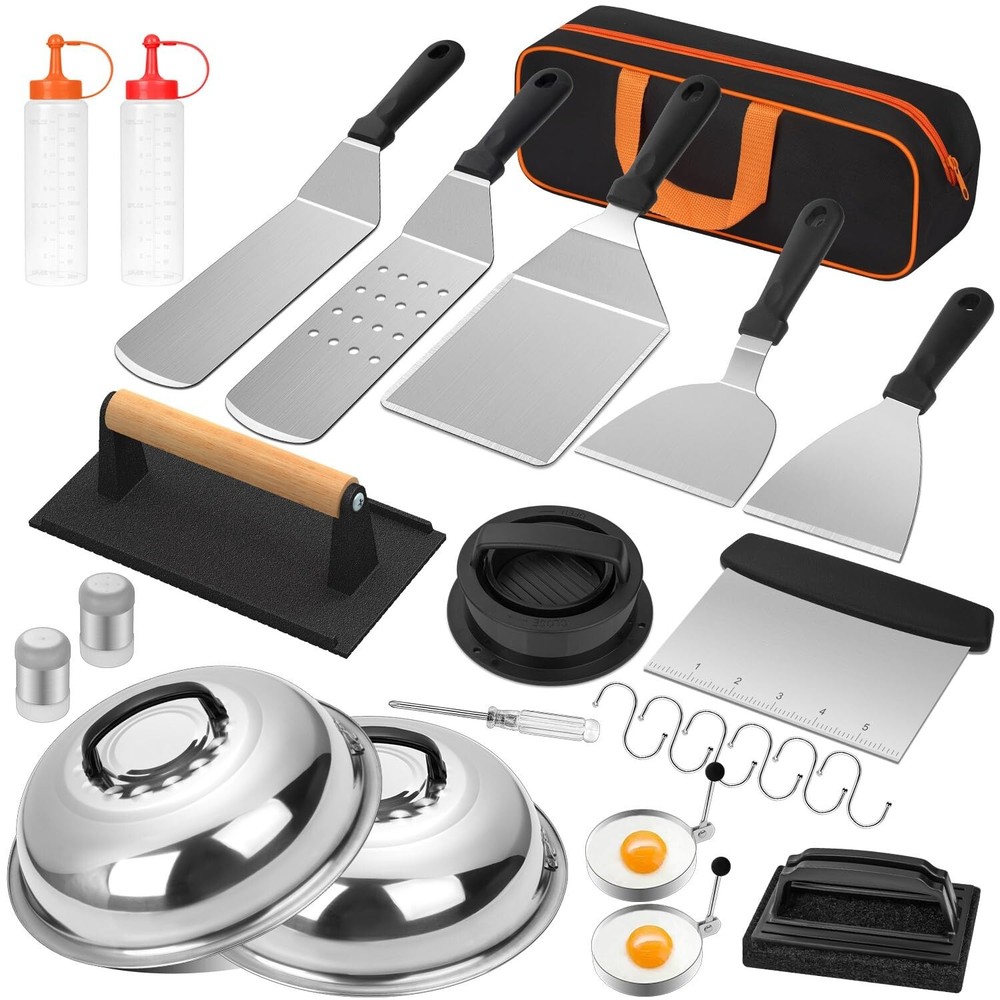 Griddle Accessories Kit, 25PCS Flat Top Grill Accessories Set for Blackstone ...