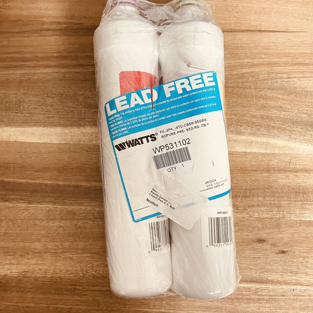 Premier Filters Pre-carbon (Yellow WP105351) & Sediment (Red WP105311)