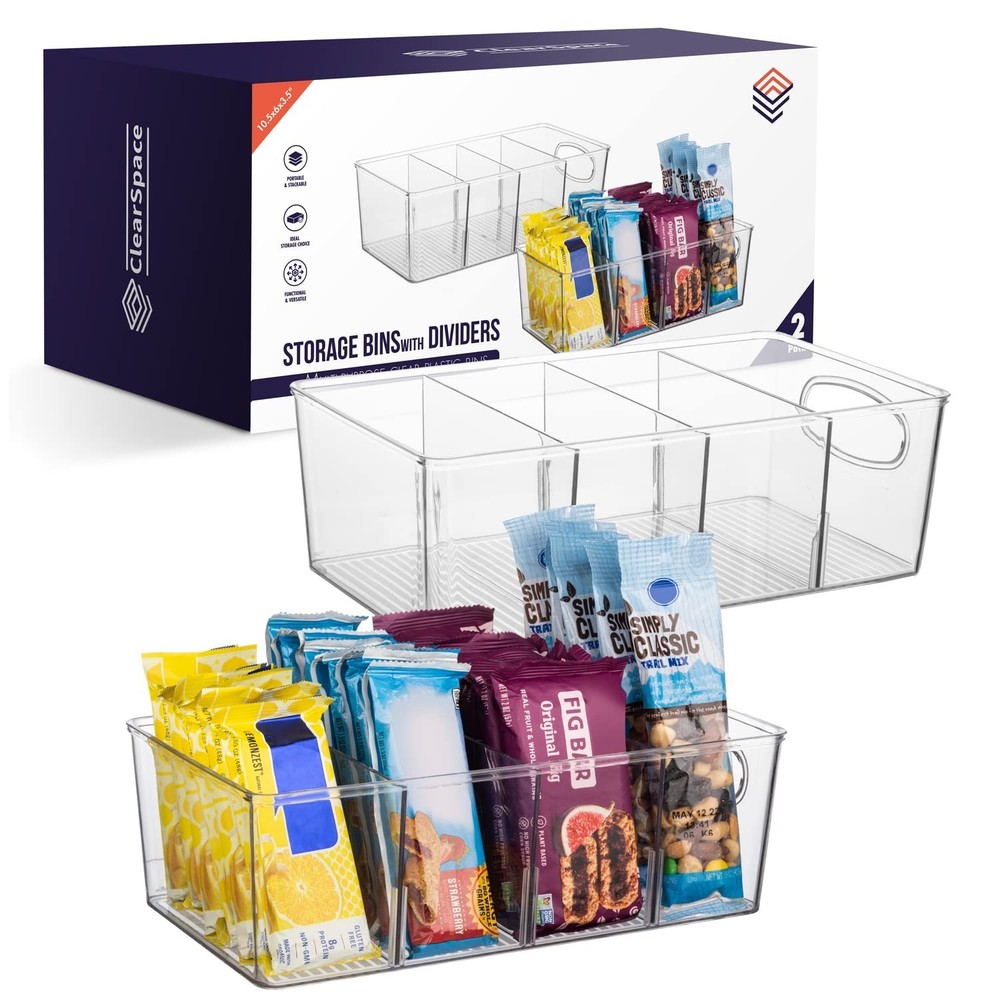 2-Pack Pantry & Cabinet Organizers for Kitchen Storage