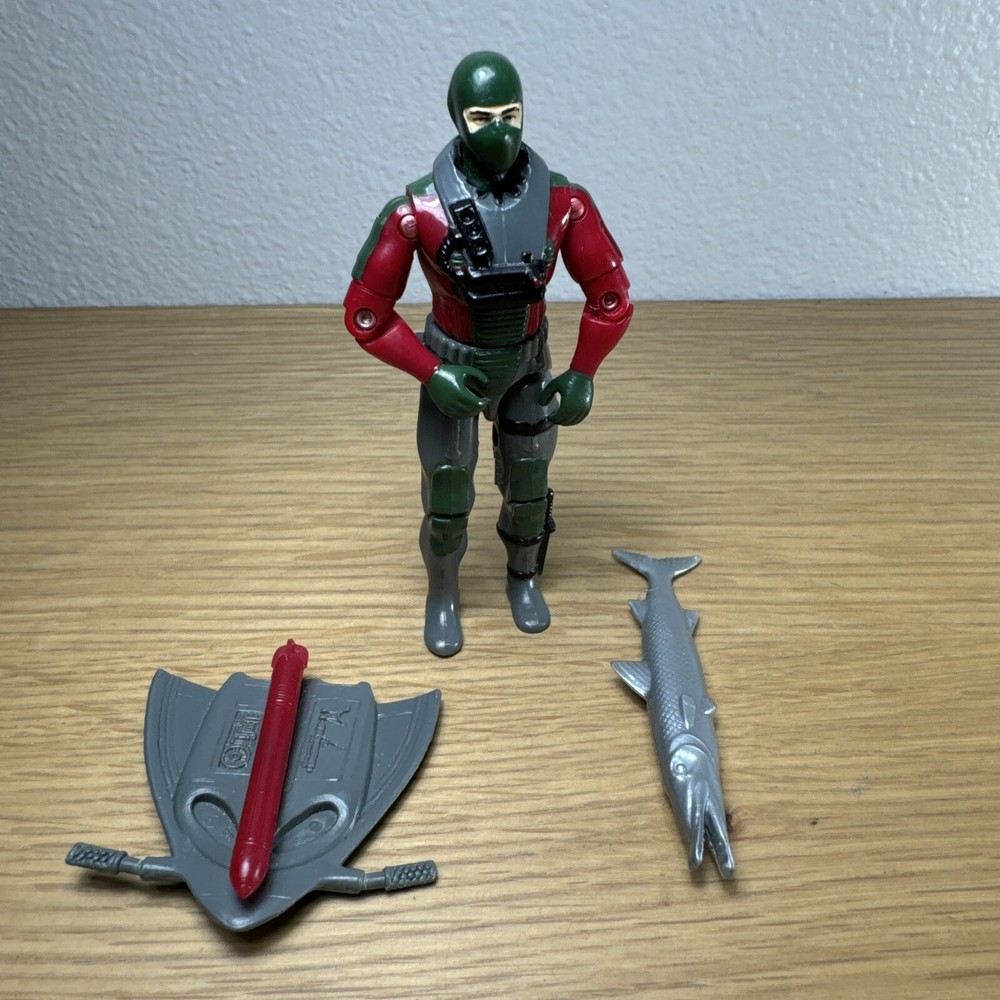 Vintage 1990 GI Joe ARAH Series 9 UnderTow V1 Incomplete Figure