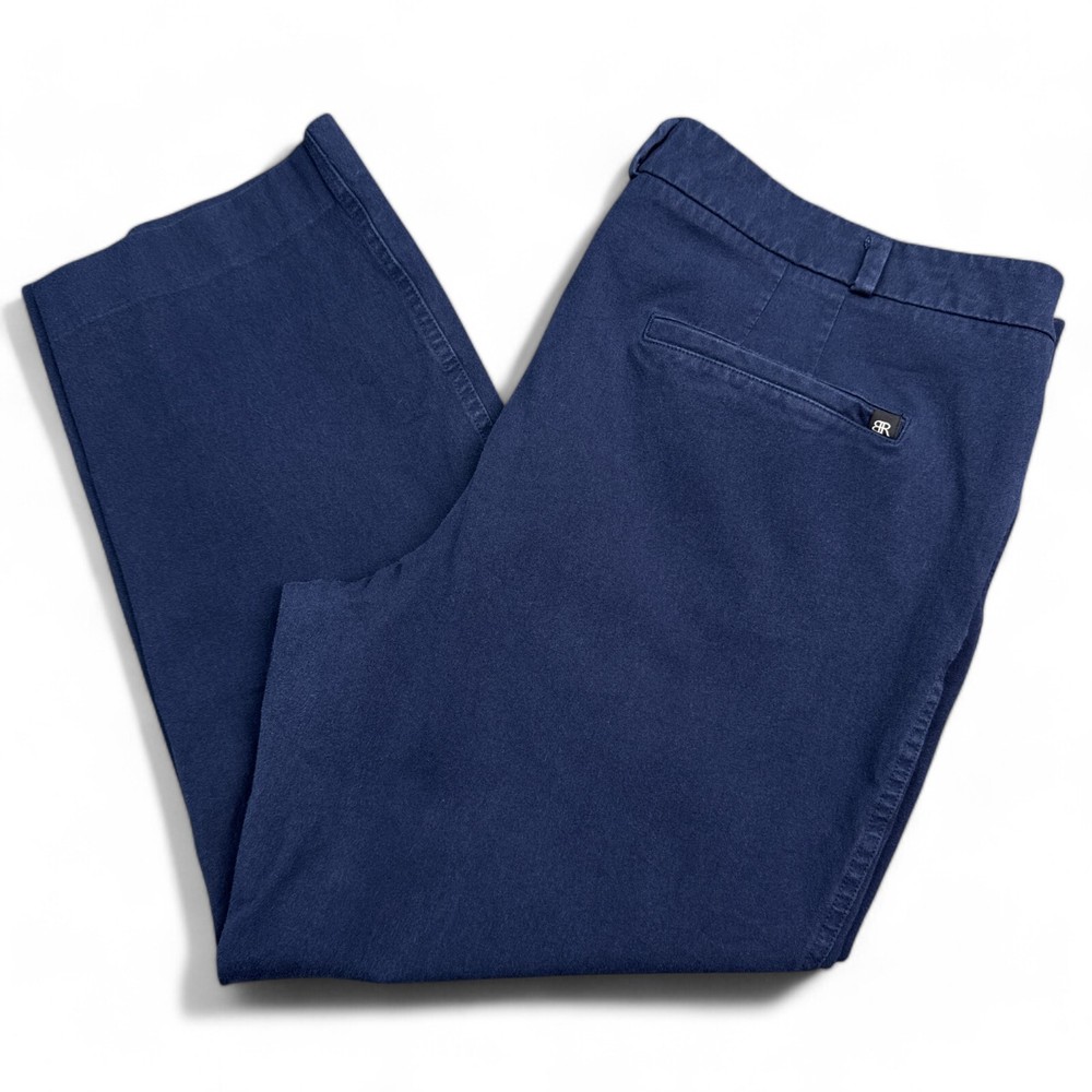 Banana Republic Chino Pants Womens Size 16 Navy Blue Mid Rise Stretch Casual