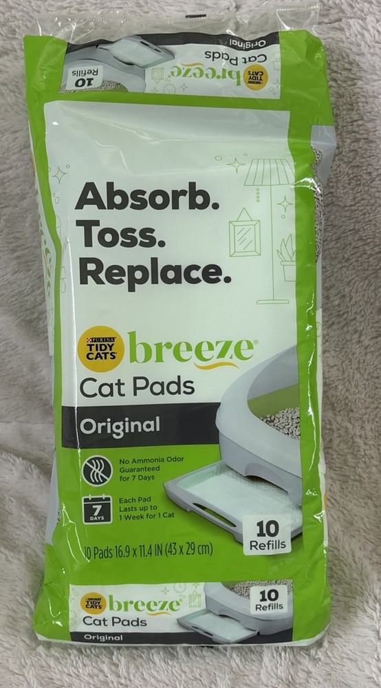 Tidy Cats Breeze Cat Pads 10 Refills New