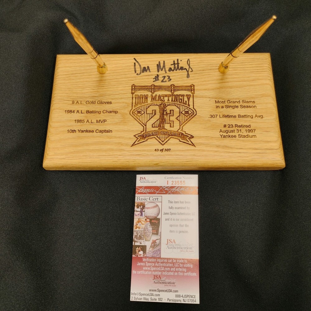 Don Mattingly #23 signed Limited Edition Executive Pen Set