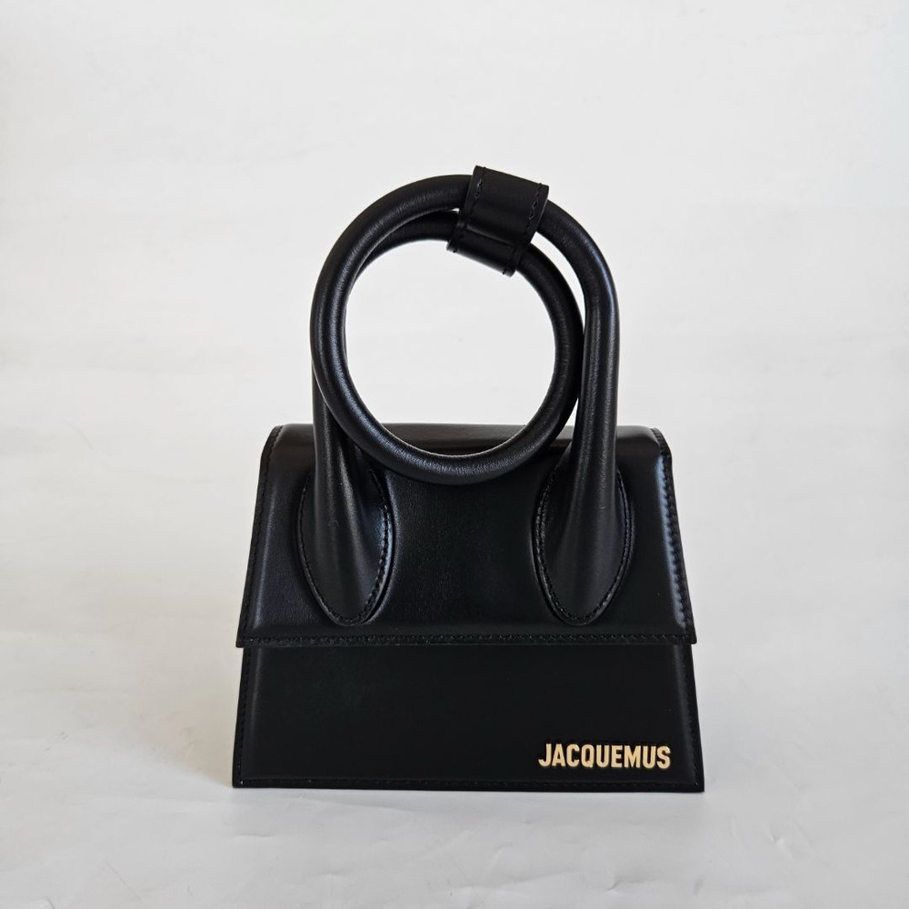 Jacquemus Le Chiquito Noeud Tote Black Bag