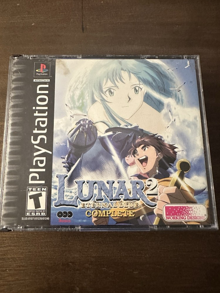 Lunar 2: Eternal Blue Complete PlayStation 1 PS1 Black Label Case & Discs Only