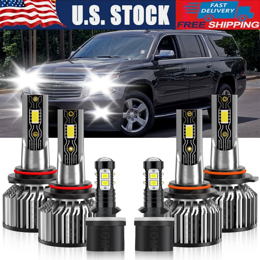 LED Headlight 9005 9006 880 Fog Light white For Chevy Suburban 2500 2000-2006