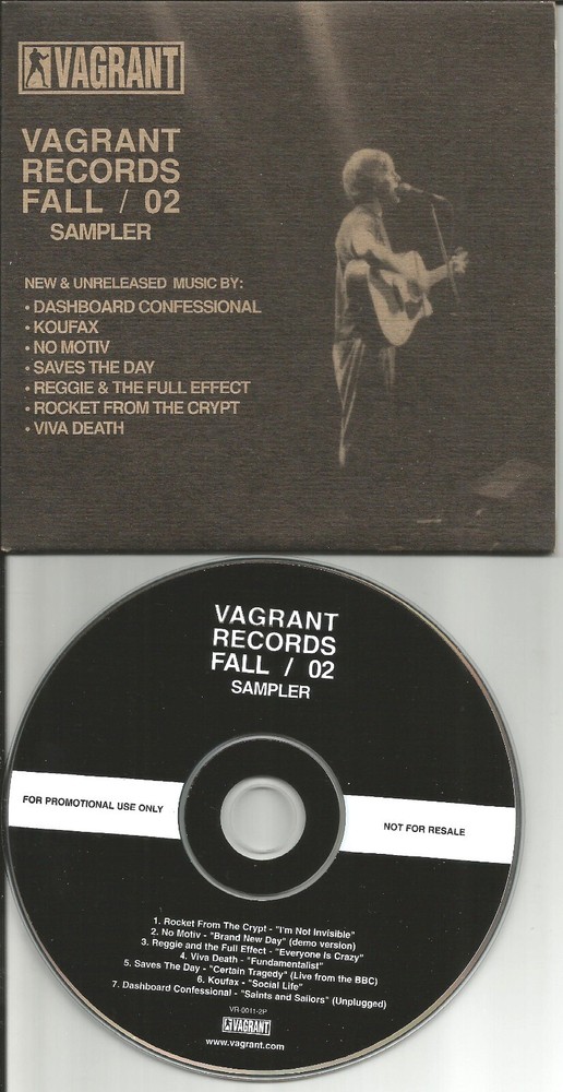 PROMO CD Rare LIVE SAVES THE DAY & NO MOTIV DEMO w/ ROCKET FROM THE CRYPT 2002