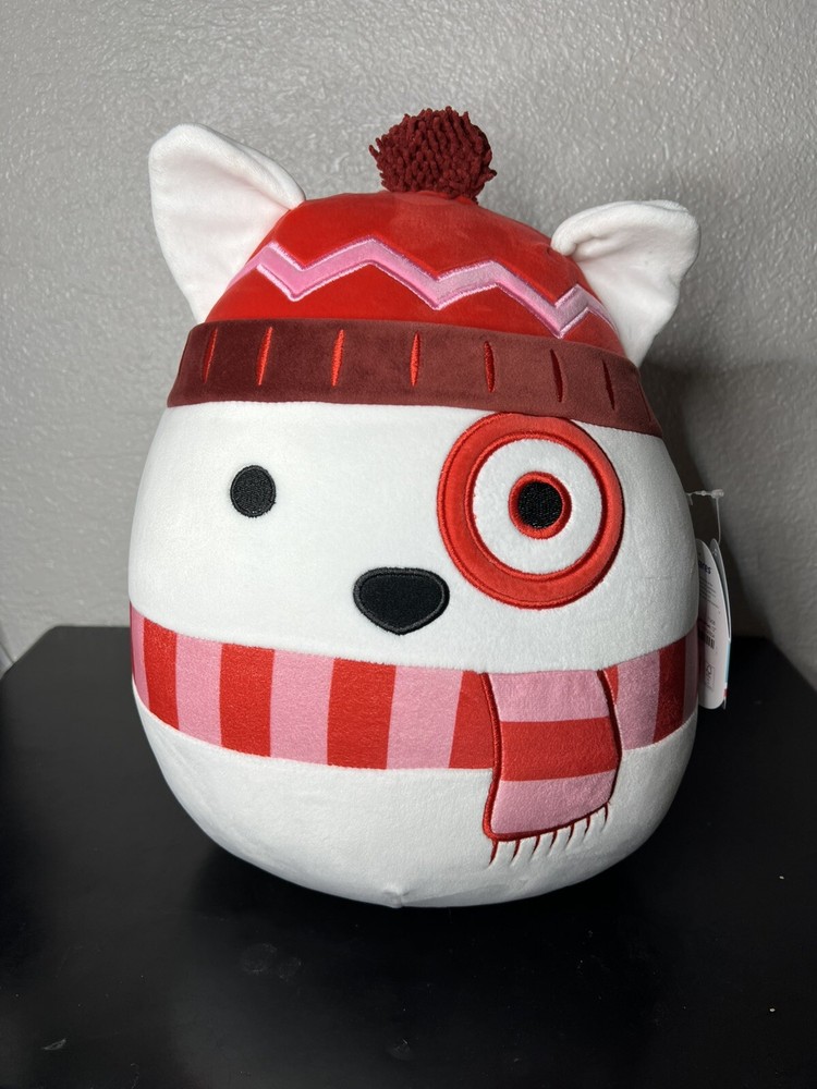 Target 15” Bullseye Dog Squishmallows 2024 Christmas Holiday Plush