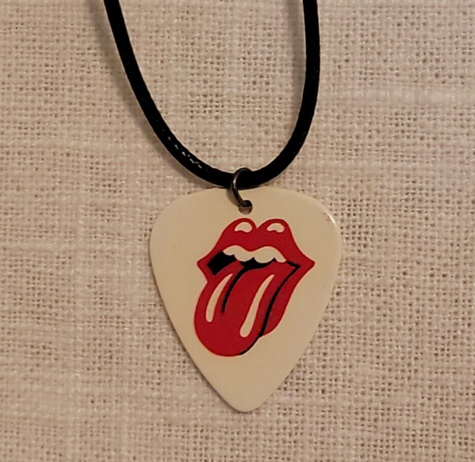 ROLLING STONES GUITAR PICK NECKLACE