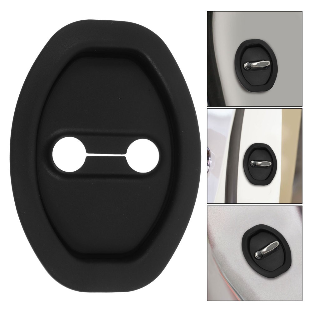 4-Piece Baby-Proof Car Door Lock Cover – Soft Silicone Latch Protector
