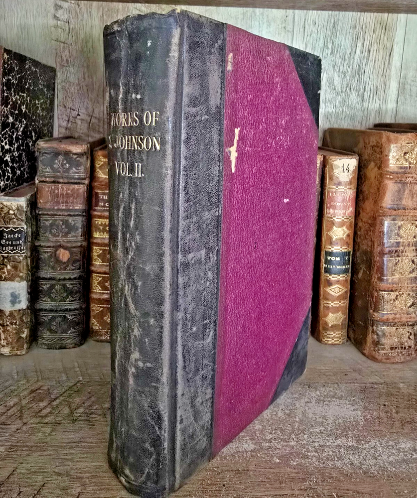 1851 Samuel Johnson Works of the Poets Hardcover Old English Literature Classic Book