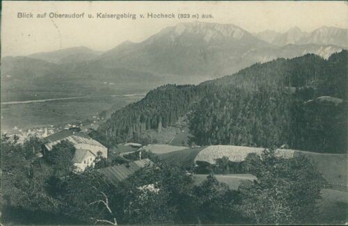Ansichtskarte Blick auf Oberaudorf Kaisergebirge Hocheck (Nr.9453)