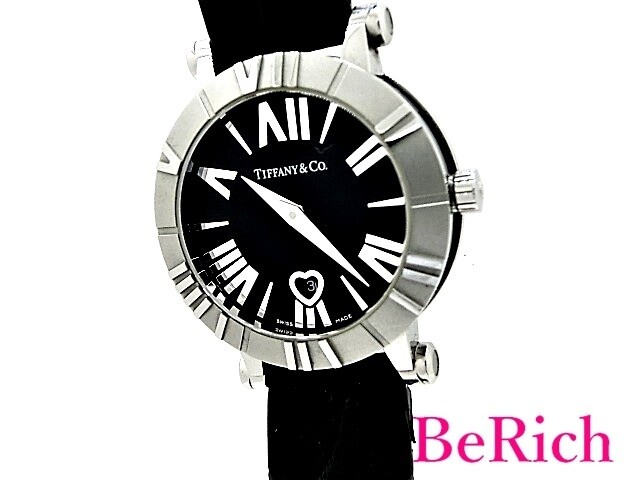 Tiffany Atlas Z1300.11.11A10A71A Women s Watch Date SS Ceramic Leather Qua