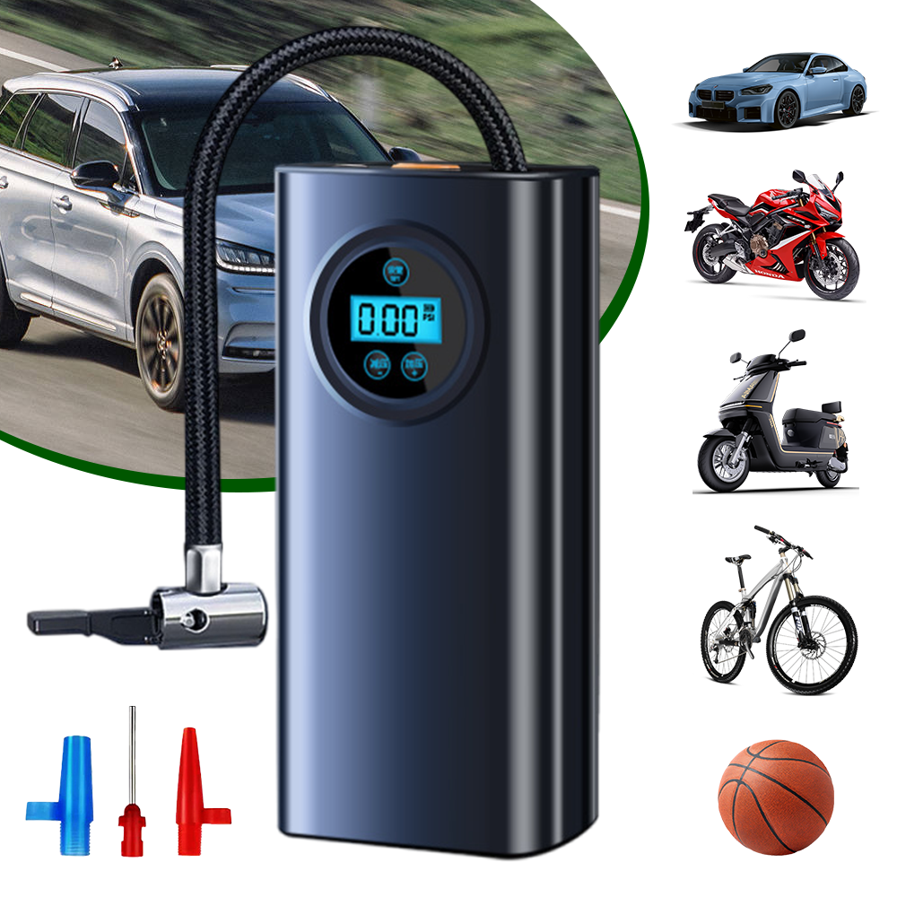 Tyre Inflator High Precision Tire Inflator LCD Display W/Digital Pressure Gauge