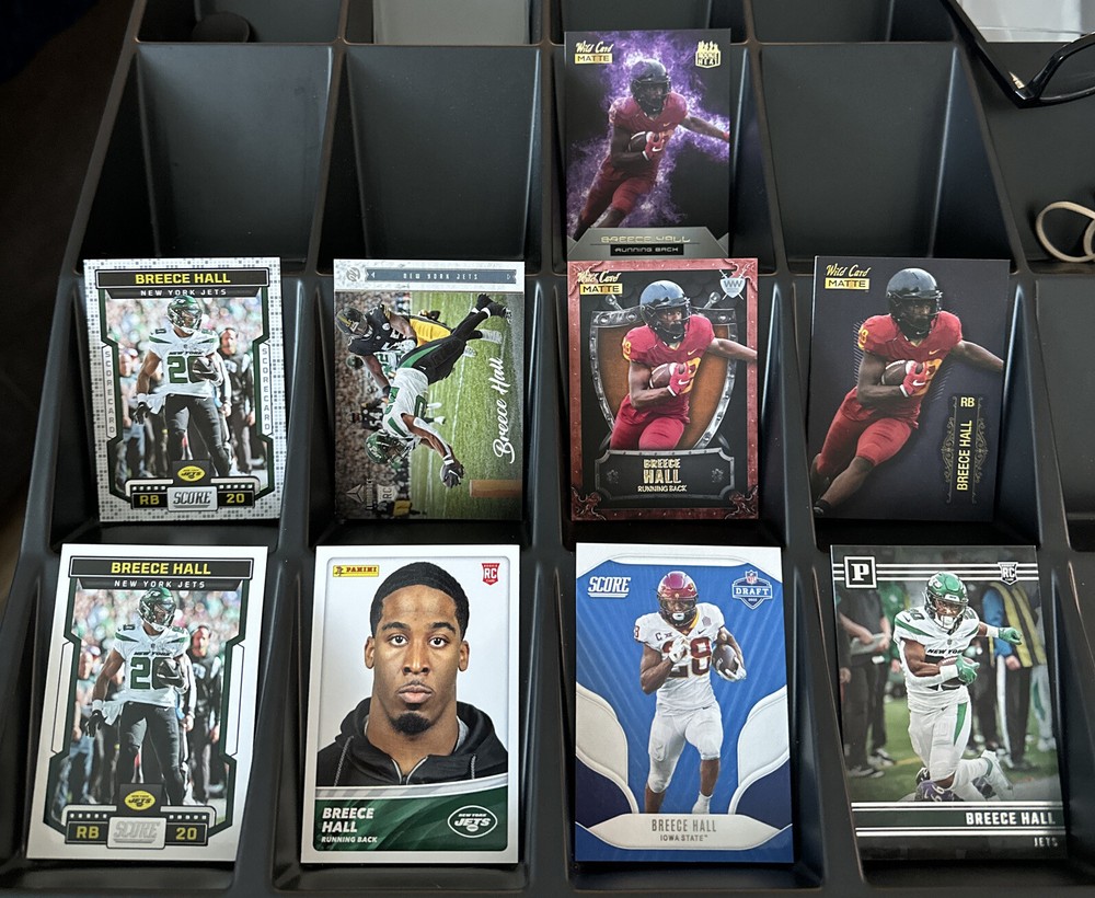 Breece Hall Lot 7 Rookie Cards Wild Card Panini Score New York Jets RC