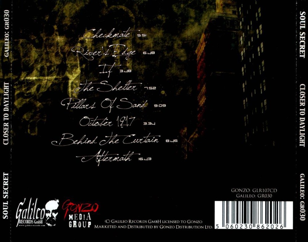 SOUL SECRET CLOSER TO DAYLIGHT NEW CD