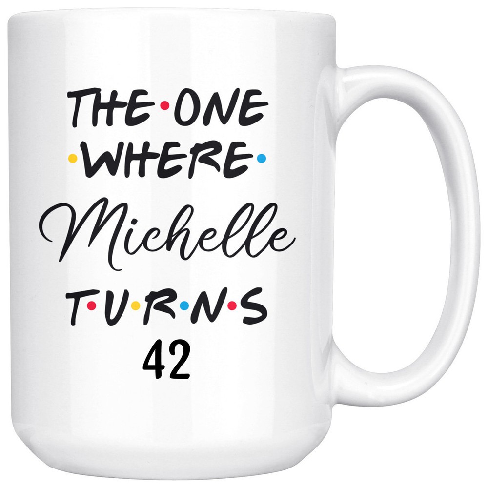 Personalized 42nd Birthday Mug Happy 42nd Birthday Party 42nd Birthday Gift For