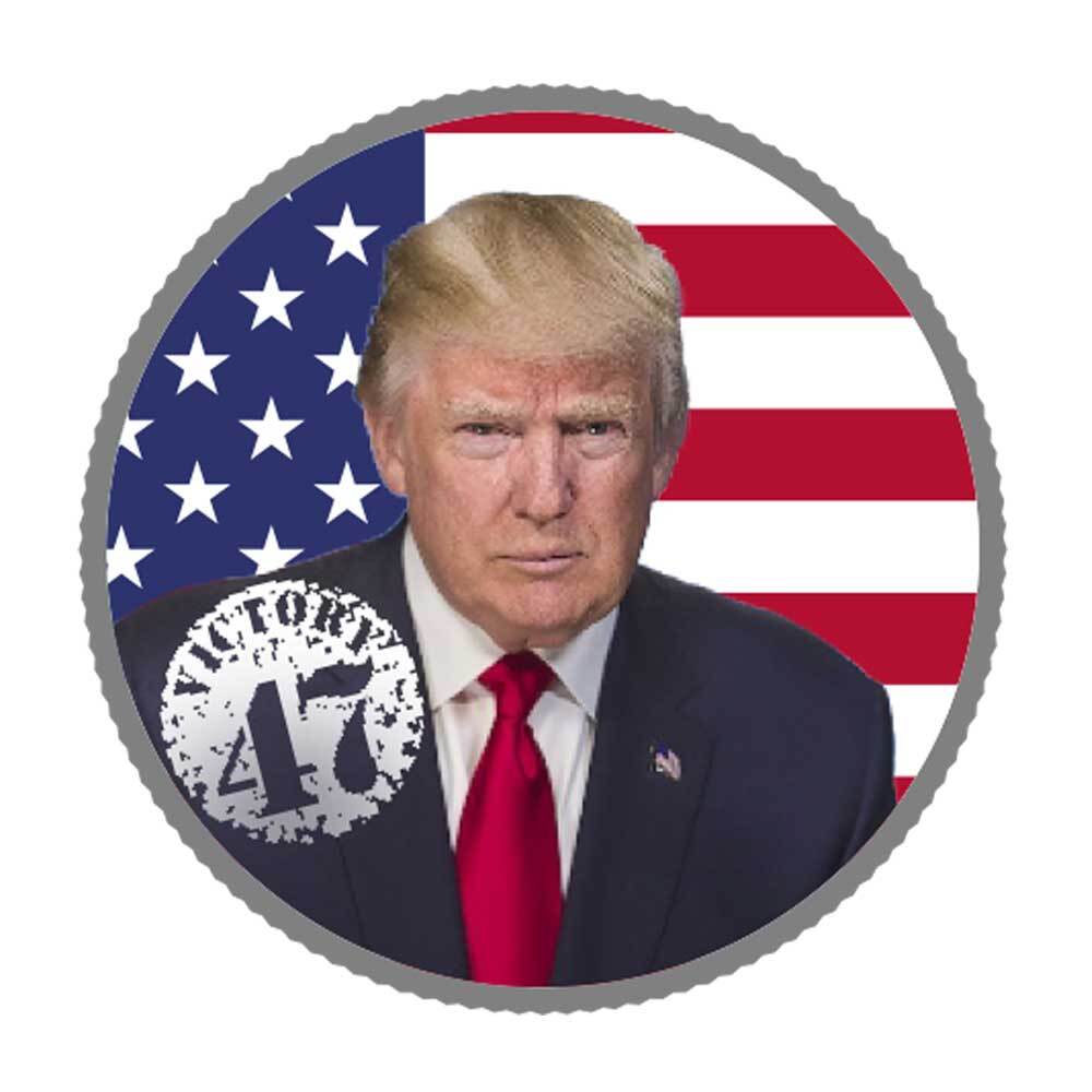 Presale - 1-oz Sunshine Mint Trump Victory Colorized .999 Fine Silver Round-image