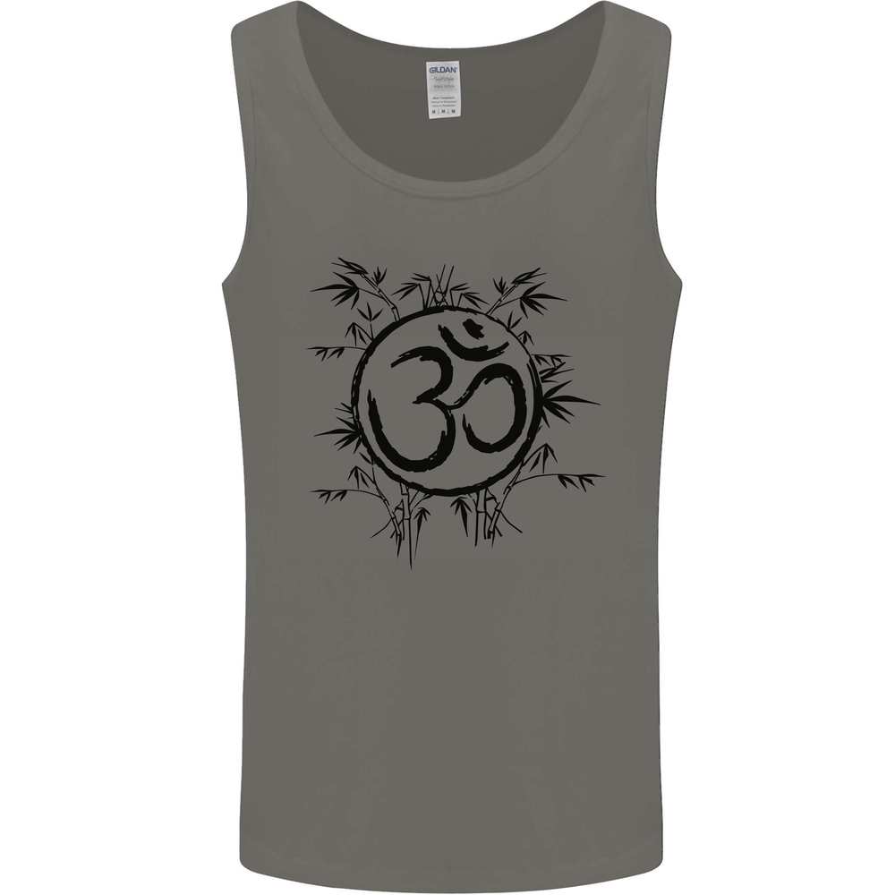 Yoga Symbol Sketch Meditation Mens Vest Tank Top