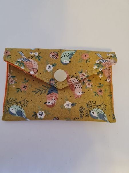 Gift card holder / card holder / coin purse bird print-image