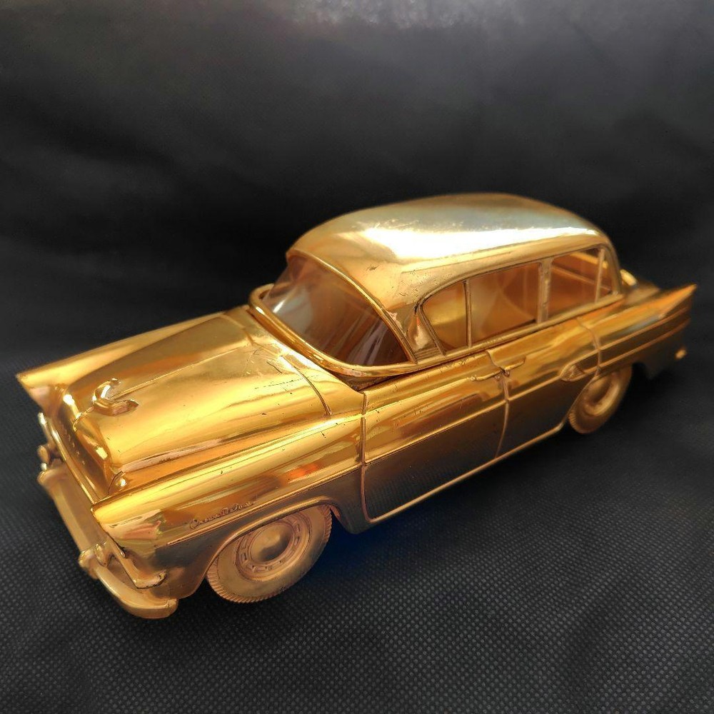 Vintage 1959 Toyota Toyopet Crown Deluxe Gold Cigarette Case Japan Used No Box