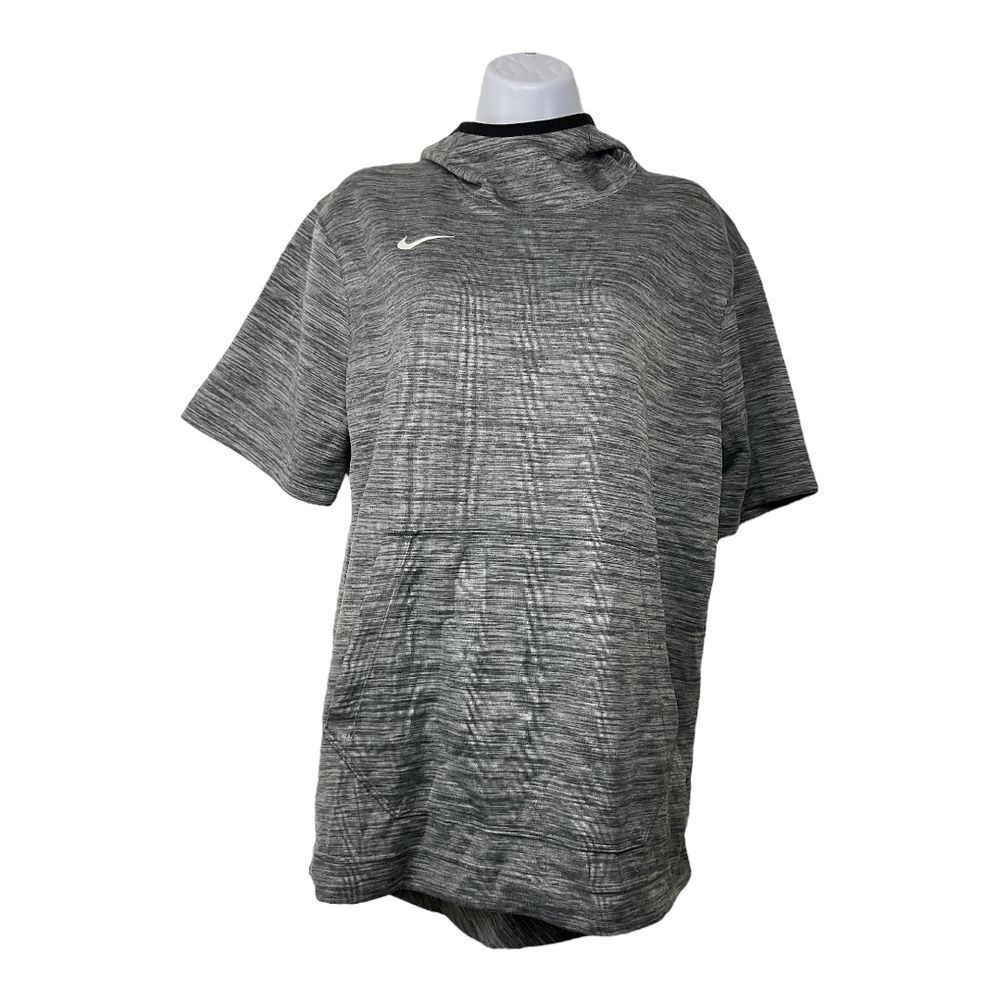 Nike Women's Dri-Fit Gray Short Sleeve Hoodie Sz M