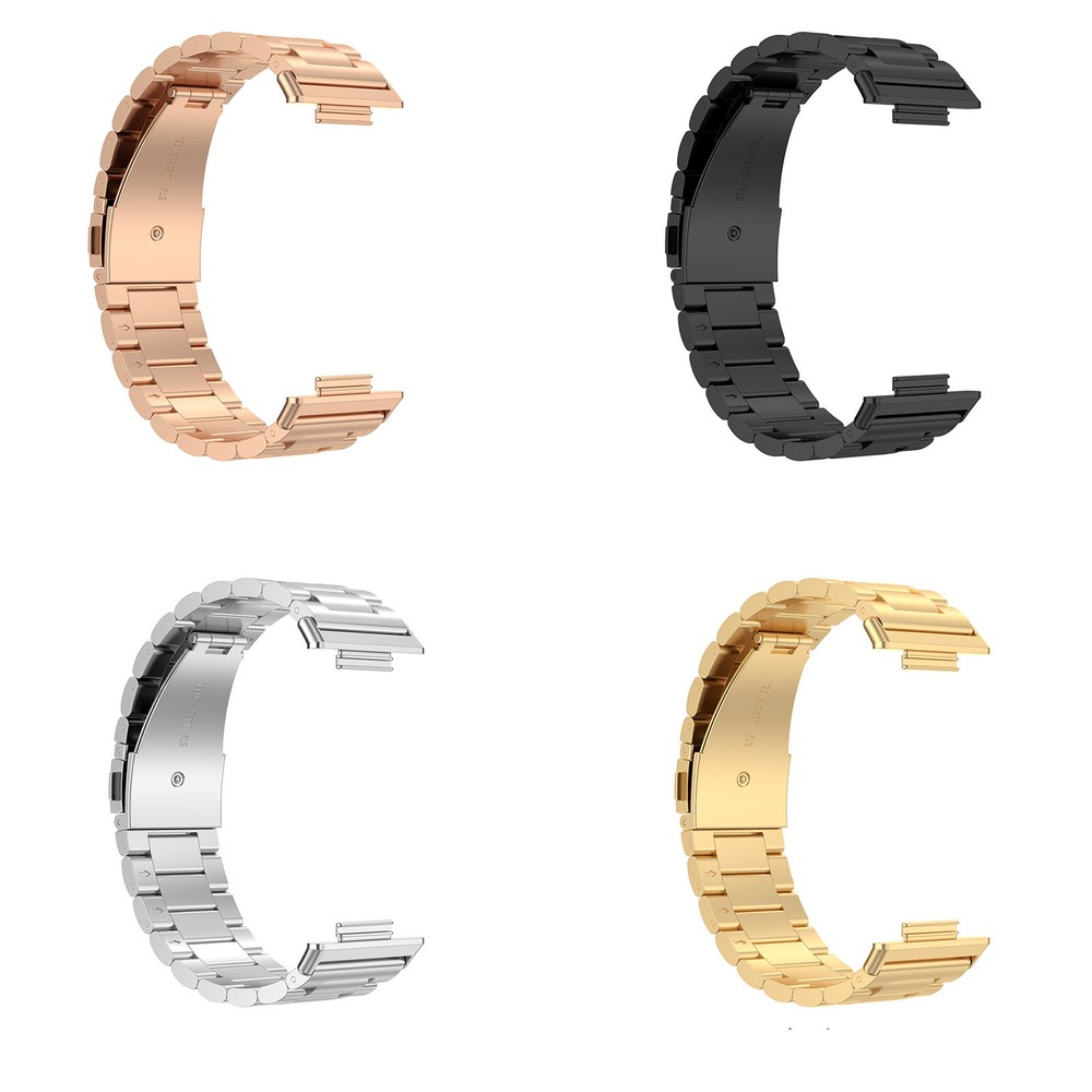 Three-beaded Steel Watch Strap Replacement Watch Bands for Huawei Watch Fit 2