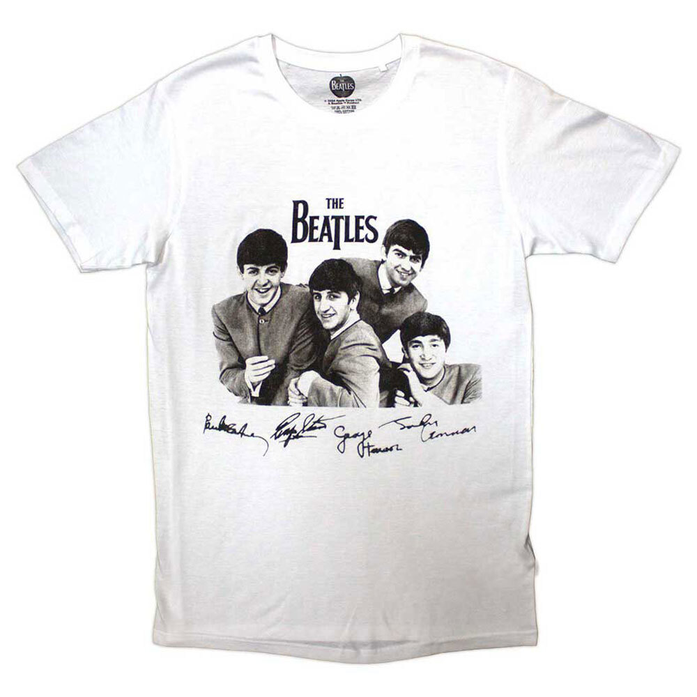 The Beatles Mop Tops Signature Vintage T-Shirt