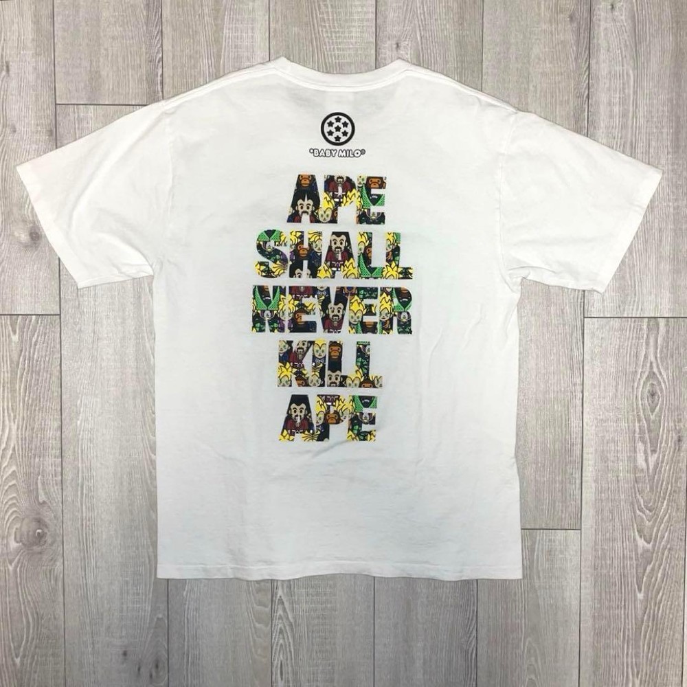 Excellent Used BAPE Shirt XL Authentic Rare Dragonball Z Collaboration