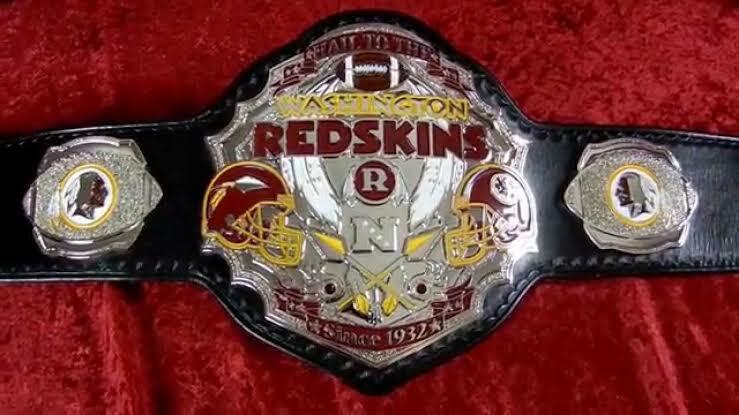 New Redskins Championship Wrestling Brass 2mm Belt