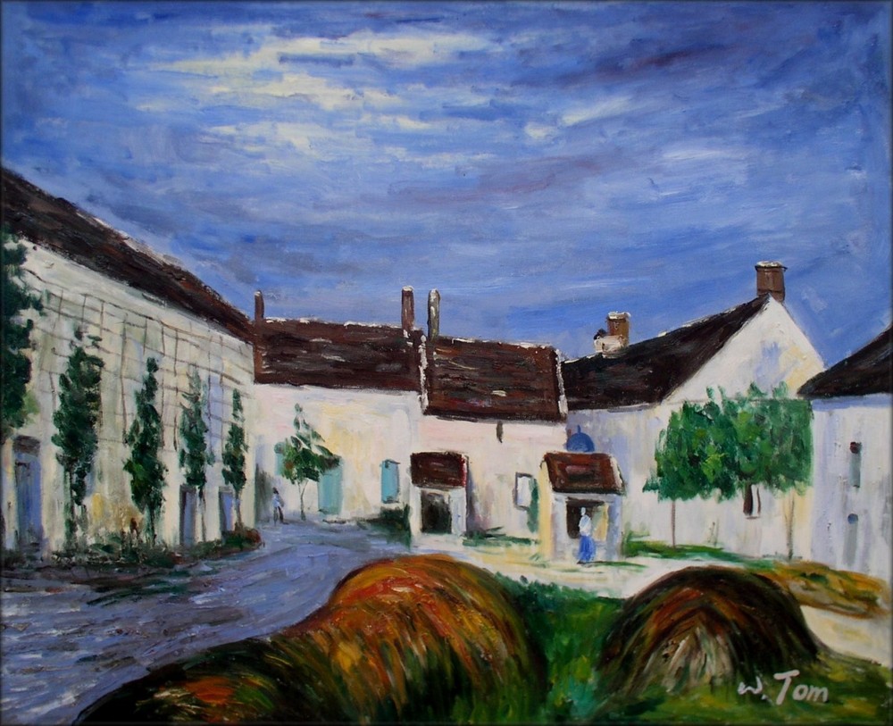 Clearance Sale! Alfred Sisley Farmyard near Sablons Repro Oil Painting, 20x24in-image