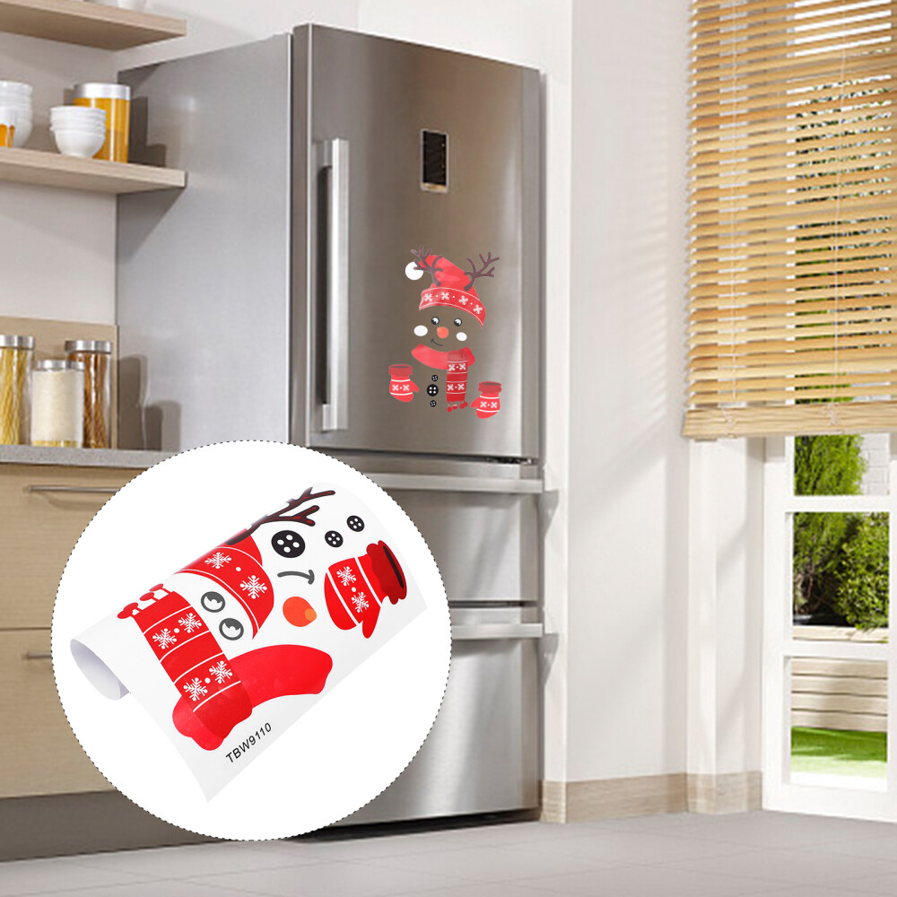 Playful Snowman Christmas Fridge Magnets for Kids Holiday Decor