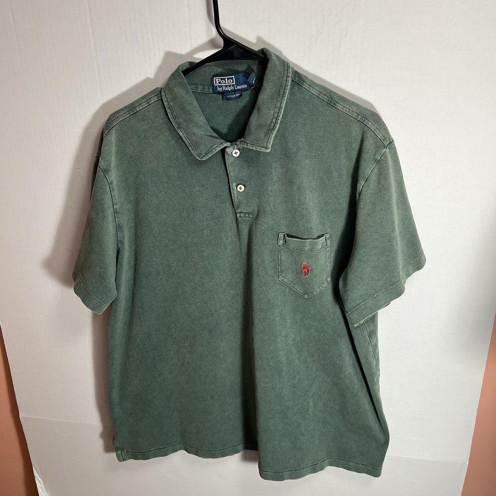 Vintage 90s Polo Ralph Lauren Short Sleeve Polo Shirt Men’s 2xl Green